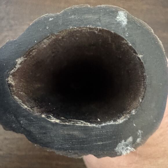 Hand Carved Owl Water Buffalo Horn Bird Figurine Acquired in Italy Gufo Artisan - Picture 9 of 13